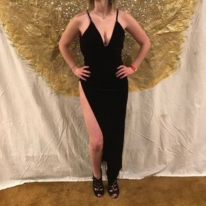 Formal dress with slit